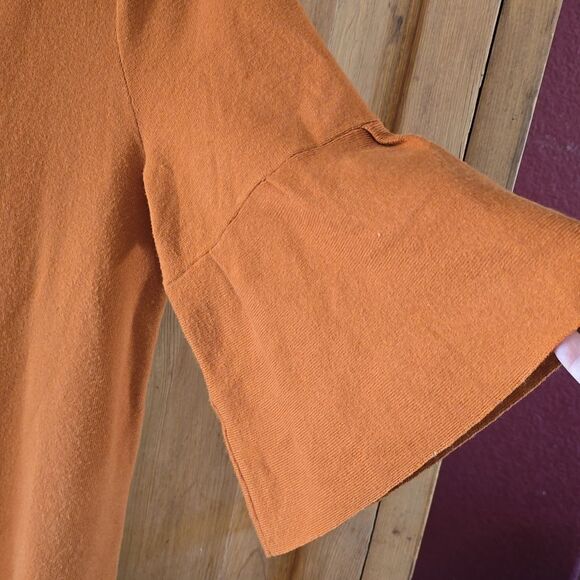 Anthropologie Moth Dress Sweater Knit with  Bell Sleeve - Picture 3 of 7